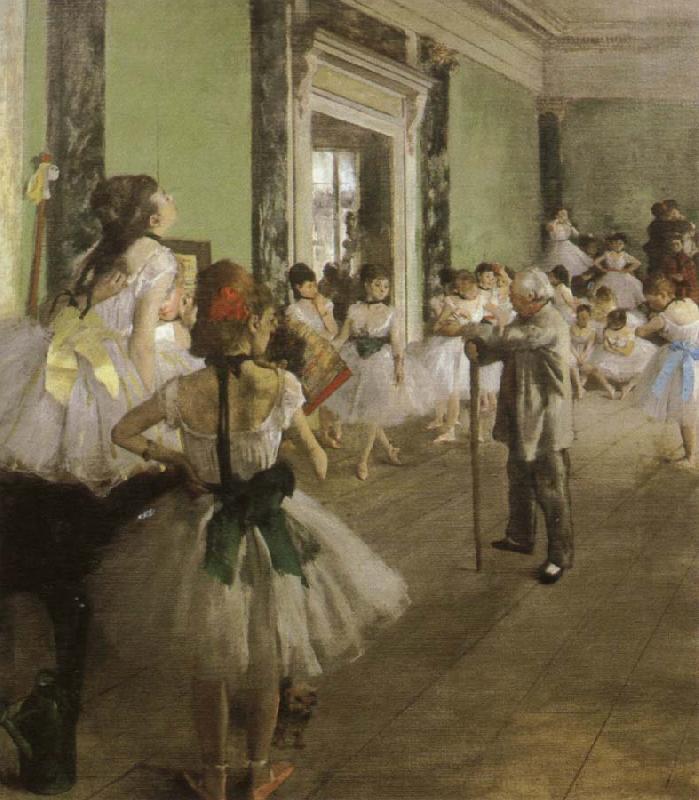 Edgar Degas the dance class oil painting image